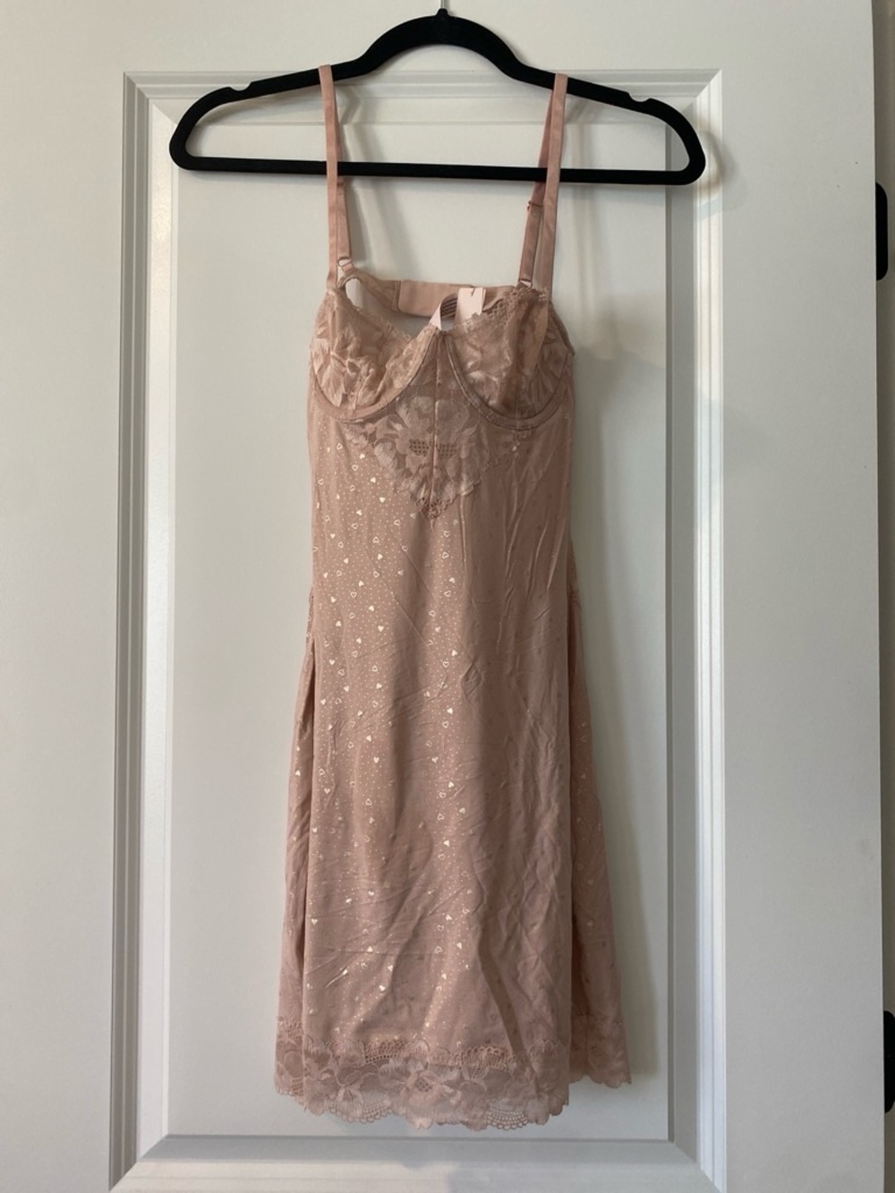 Victoria's Secret Blush Lace Slip - Pale Pink